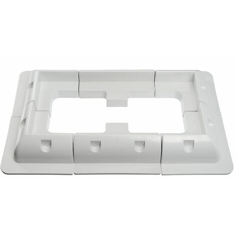 Solar Panel Mounting Brackets Corner, Side and Cable Entry Motorhome White