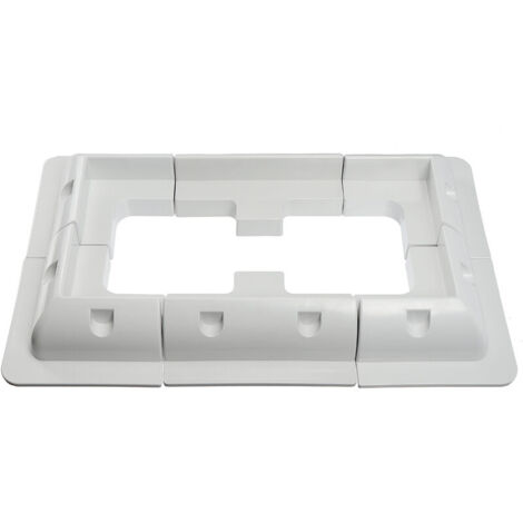 Solar Panel Mounting Brackets Corner, Side & Cable Entry Motorhome White