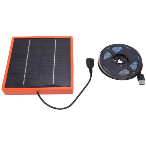 Solar-Pflanzenwachstumslampe, 5W, Vollspektrum, stabil, LED-betrieben, für Aquarium, Gewächshaus, 5 Meter.