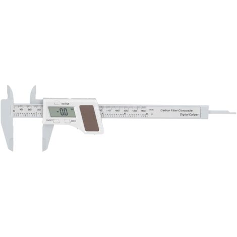 Solar Plastic Caliper 0‑150mm Electronic Digital Display Caliper for Engineering Surveying Angle Measurement