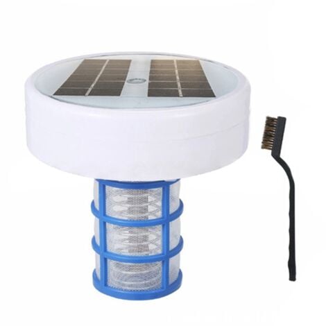 Solar Pool Ionizer, Copper Ionizer Floater Auto Switching of Multi-Colored LED Night Light, Floating Cleaner