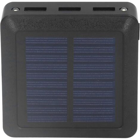 Solar-Powerbank, 10000 mAh, 3 USB-Anschlüsse, tragbares Solarladegerät mit LED-Licht für Outdoor-Aktivitäten wie Camping und Angeln
