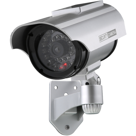 Solar Powered Dummy Fake Security Camera with Flashing Red ...