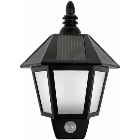 Solar Powered Motion Sensor Wall Lights Outdoor Security Sconces LED Lantern Lamp for Garden Patio Patio