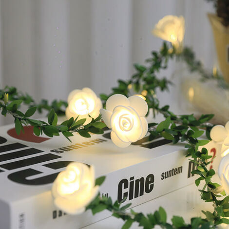 Solar-powered rose vine led light strips-7.5M