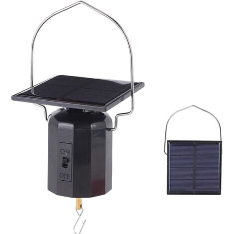 LINGHHANG Solar Powered Rotating Motor - Outdoor - 2.7kg Load Capacity