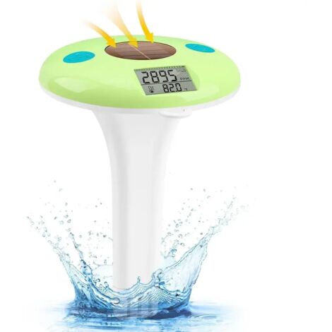 Solar-powered salinity and temperature monitor – automatically updates every two minutes, equipped with a large LCD screen, suitable for both saltwater and freshwater pools, easy to read and maintenan