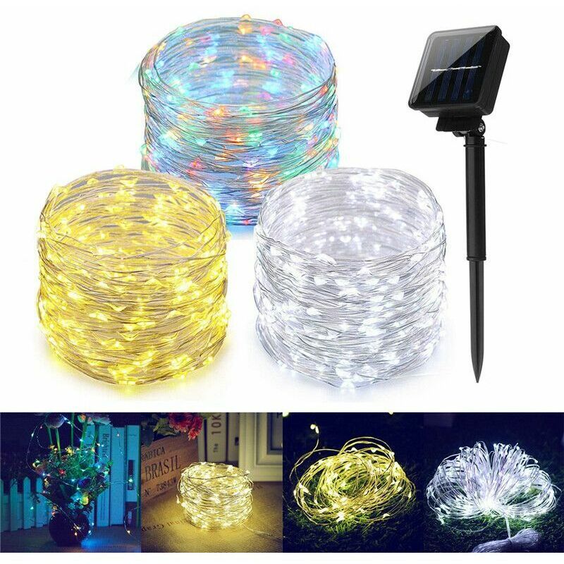 Image of Solar powered strip silver wire light&hellip;
