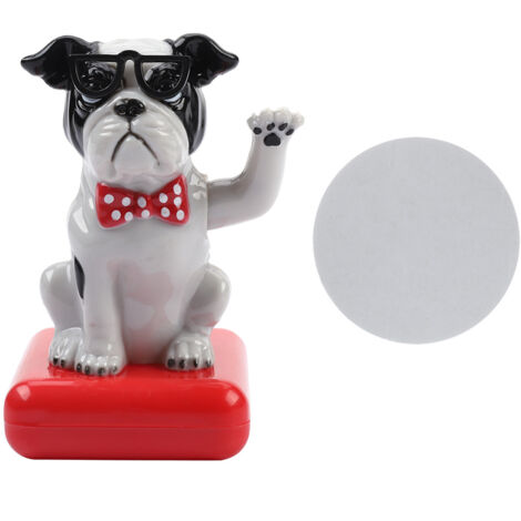 Solar Powered Swing Waving Dog Adorable Home Decor Car Accessories Table Ornament(2)