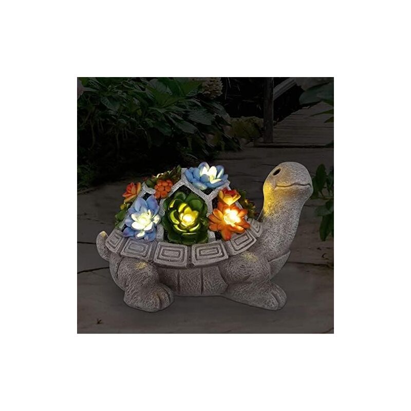 Image of Solar Powered Turtle Garden Statue Outdoor,&hellip;