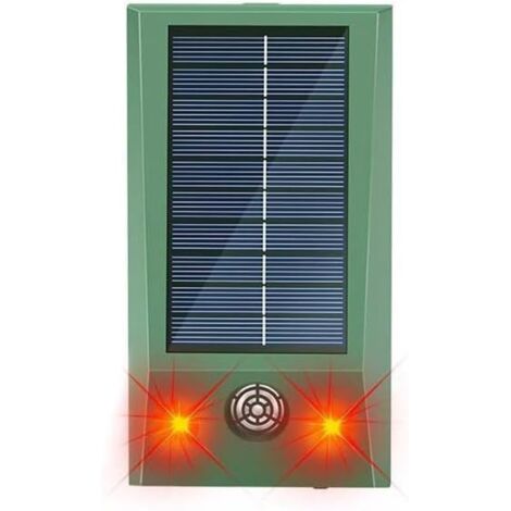 Solar-powered ultrasonic cat repellent - Suitable for gardens - Repels cats, foxes, squirrels and rodents