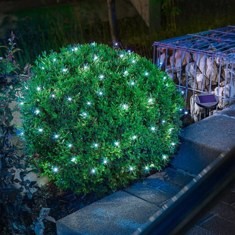 Solar Premium Lichterkette 60 LED kaltweiß Garten Weihnachtsdeko esotec 102167