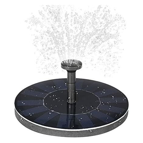 Solar Pump Solar Water Pump Solar Panel Fountain for Pond or Garden Pome with Monocrystalline Solar Panel and Brushless Pump [Energy Class A]