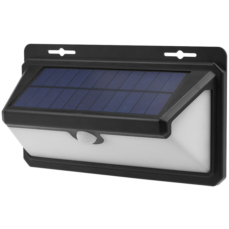 Solar Sensor Wandleuchten, 97 LEDs Wasserdichte solarbetriebene PIR Bewegungsmelder Energiesparende Nachtlichter fur Garten, Zaun, Terrasse, Einfahrt