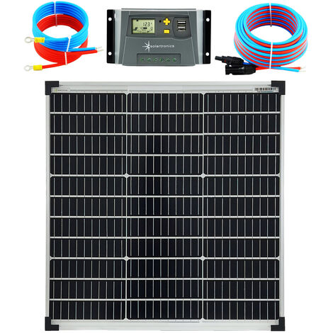 Solar Set 60 Watt 12V Mono Laderegler 10A Kabel 5 Meter Set Solaranlage