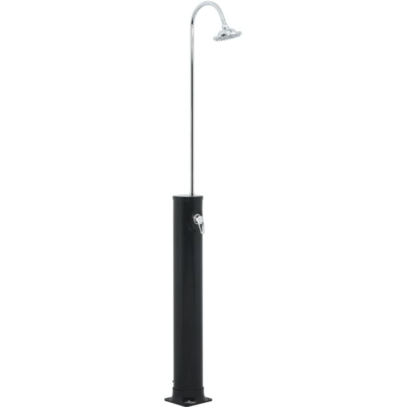 Solar Shower Black 214 cm 20 l Vidaxl