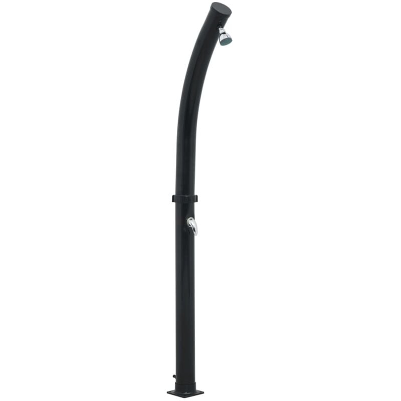 Solar Shower Black 214 cm 20 L vidaXL