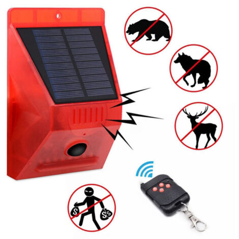 Solar-Sicherheitsalarm, Solar-Blitzlichter mit Bewegungssensor, Notfall-Sicherheitsalarm