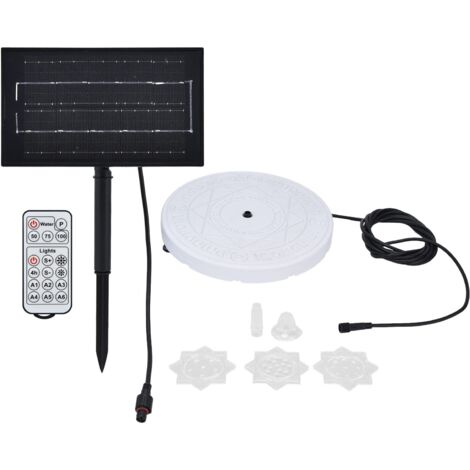 Solar-Springbrunnenleuchte, IP66 wasserdichte RGB-LED-Schwimmleuchte für Garten und Pool