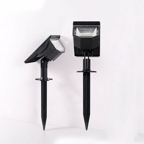 SOLEIL Solar-Straßenleuchte für den Außenbereich, Landschaftsleuchte, wasserdicht, dekorative LED-Gartenbeleuchtung für Gehweg, Auffahrt, Rasen, Hof, kühles Weiß