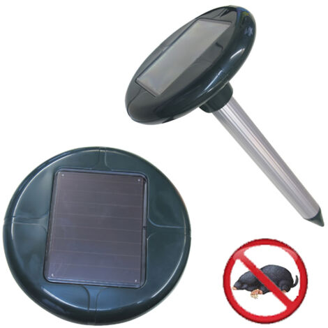 Solar-Ultraschallvertreiber für Maulwürfe, 625 m2