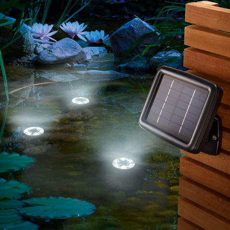 12 LED Solar Teichlichter Strahler Solarbetriebene Unterwasser Gartenteich Licht 