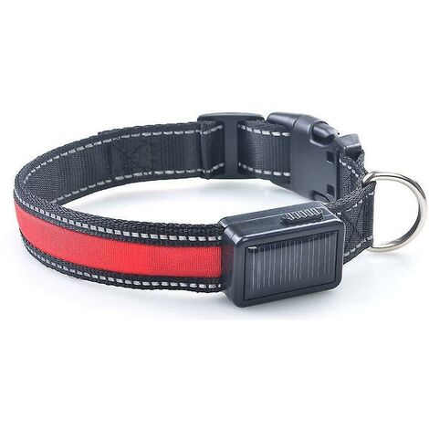 Solar-USB-Lade-LED-Elektronik-Hundehalsband