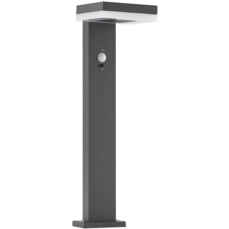 Solar Wall Light Lairawith motion detector (modern) in Black made of Aluminium (1 light source,) from Lindby anthracite, grey