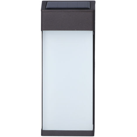 Solar Wall Light LED Glass Solar Wall Lamp Waterproof and Rustproof Energy Saving for Outdoor LIghting