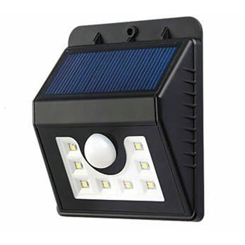 Solar Security Lights Outdoor, Motion Sensor Lights 270ºWide Angle Waterproof, 3 Modes for Garden Fence Door Yard Garage Pathway, 8PCS 2835 LED, 1.6W