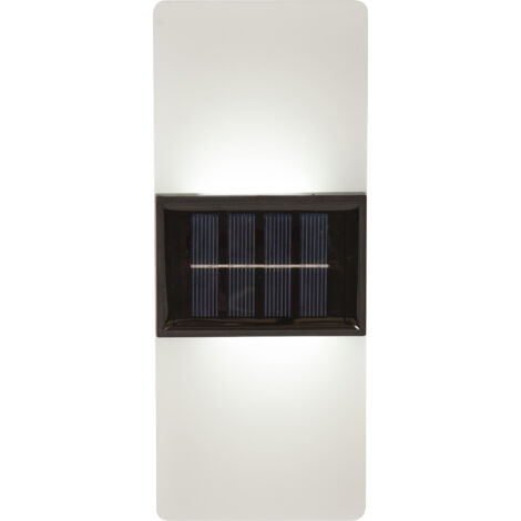 Solar Wandlampe Wally Frost mit Dämmerungssensor, H 20cm