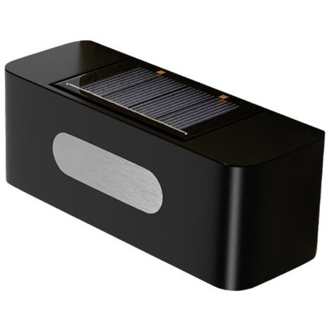 Solar-Wandleuchte für den Außenbereich, LED-Wandleuchte oben und unten, 2 Modi, IP65, wasserdicht, kabellos, geeignet für Gärten, Treppen, Balkone, Terrassen, Wege