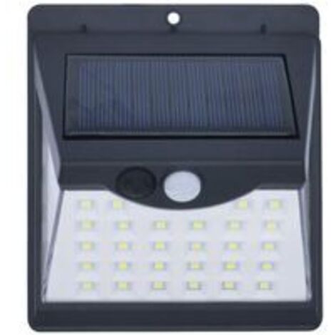 Solar-Wandleuchte mit Bewegungsmelder für den Außenbereich – wiederaufladbares Solarpanel mit 3 Modi – 270° Öffnung und 8 Stunden Autonomie – IP65 wasserdichter Strahler