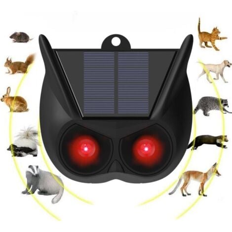 Solar Warning Light, Bright Red Light Flashes, Prevents Animals from Approaching IP65 Waterproof Flash for Chicken Nest, Farm, Courtyard, Garden, Orchard