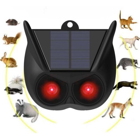 Solar Warning Light, Bright Red Light Flashes, Prevents Animals from Approaching IP65 Waterproof Flash for Chicken Nest, Farm, Courtyard, Garden, Orchard