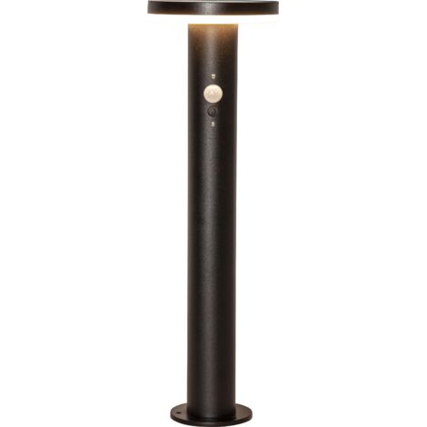 Solar-Wegeleuchte ,Valletta', 3 Leuchtfunktionen, Dämmerungssensor, schwarz, warmweiß, H 50cm