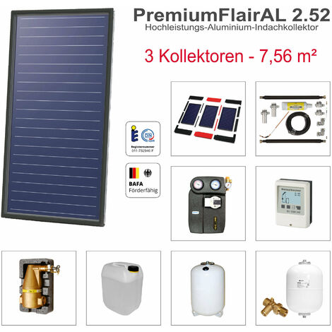 Solarbayer PremiumFlairAL Indach-Solarpaket 3 Bruttofläche 7,56 m² Solaranlage