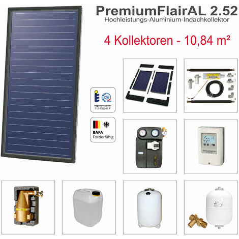 Solarbayer PremiumFlairAL Indach-Solarpaket 4 Bruttofläche 10,08 m² Solaranlage