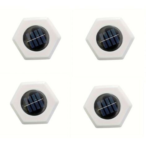 Solarbetriebene Bodenleuchte, Gartenleuchte, Stufenleuchte, wasserdichte LED-Außenbeleuchtung, Stehleuchte für den Außenbereich