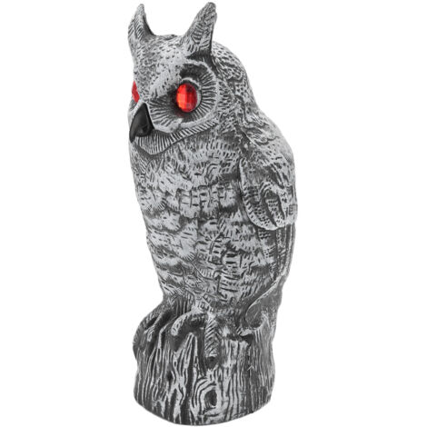 Solarbetriebene Eulen-LED-Vogelscheuche, wasserdicht, für Garten, Terrasse, Zaun