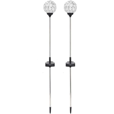 Solarbetriebene Gartenleuchten, farbwechselnde LED-Kugellampen für den Außenbereich, wasserdicht nach IP65, für Balkon, Hof, Rasen und Wege