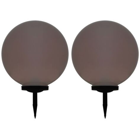 Solarbetriebene Kugel-LED-Lampen für den Garten 2 Stück 50 cm RGB
