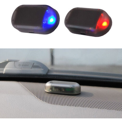 Solarbetriebene LED-Blinkleuchte zur Diebstahlsicherung für Autos – Simulierter Alarm