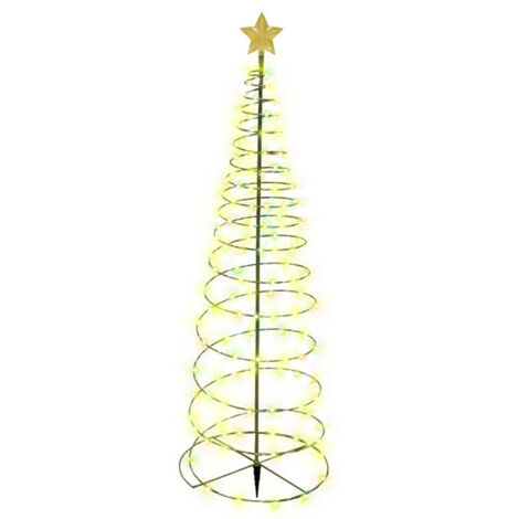 Solarbetriebene LED-Lichterkette für den Weihnachtsbaum – Metallic – Umweltfreundliche Dekoration, ideales Weihnachtsgeschenk