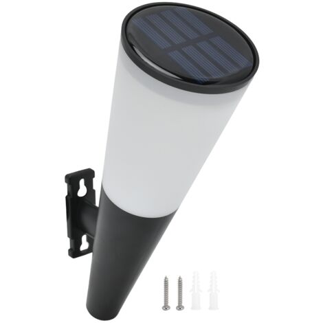 Solarbetriebene LED-Wandleuchte, 2 Farben, IP65 wasserdicht, für Garten, Einfahrt und Außentreppe