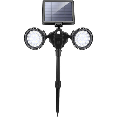 Solarbetriebene Rasenlampe, Wandleuchte für den Außenbereich, Garten, PIR-Bewegungssensor, IP65, wasserdicht, Nachtlicht für Terrasse, Hof, Landschaft, Innenhof
