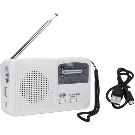 Solarbetriebenes, handkurbelbetriebenes AM/FM-Überlebensradio mit LED-Beleuchtung für Outdoor-Camping