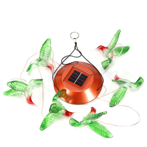 Solarbetriebenes LED-Lichter-Vogel-Windspiel zur Gartendekoration