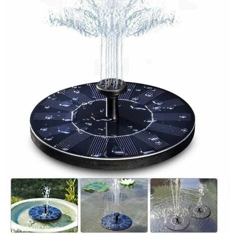 Solarbrunnen, Solarwasserpumpe, ohne Batterie oder Strom, Pflanzen für Teich-/Schwimmbad-/Gartendekoration
