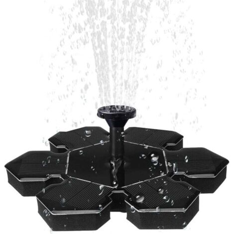 Solarbrunnen, Vogelbad, Blumenbrunnen, Solarwasserpumpe, Gartenbrunnen, Gartendeko